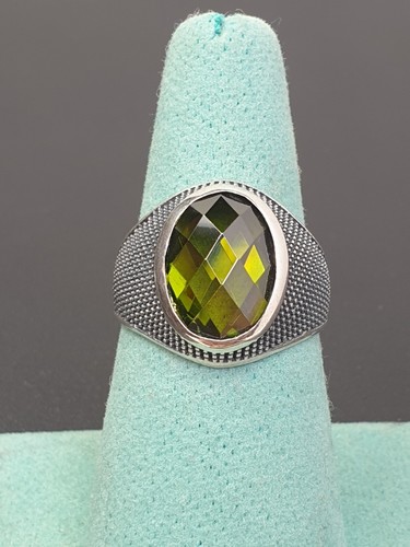 Sterling silver dome ring size - silver,