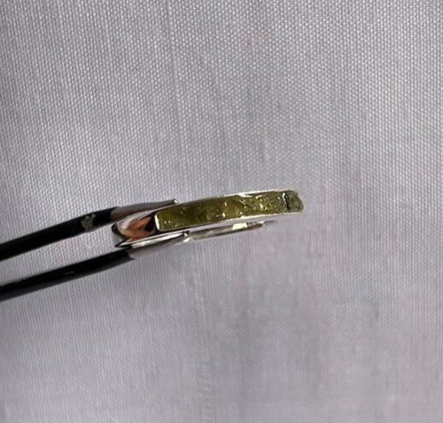 Hidden moldavite ring 925 - hidden,